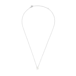 Beaverbrooks Silver Petite Initial S Necklace