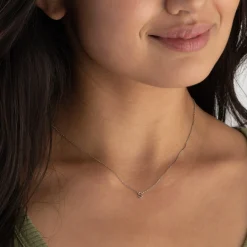 Beaverbrooks Silver Petite Initial S Necklace