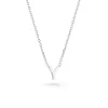 Beaverbrooks Silver Petite Initial Y Necklace