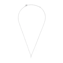 Beaverbrooks Silver Petite Initial J Necklace