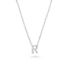 Beaverbrooks Silver Petite Initial R Necklace