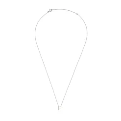 Beaverbrooks Silver Petite Initial F Necklace