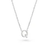 Beaverbrooks Silver Petite Initial Q Necklace