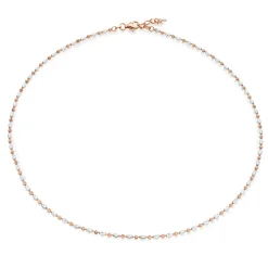 Beaverbrooks Silver Rose Gold Plated Necklace