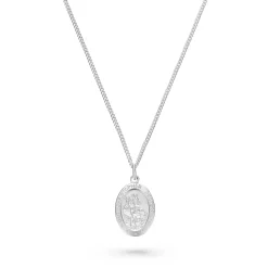 Beaverbrooks Silver Saint Christopher Pendant