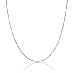 Beaverbrooks Silver Snake Chain 50cm