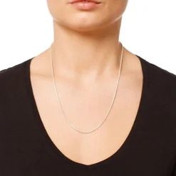Beaverbrooks Silver Snake Chain 50cm