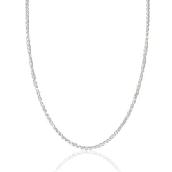 Beaverbrooks Silver Spiga Chain 40cm