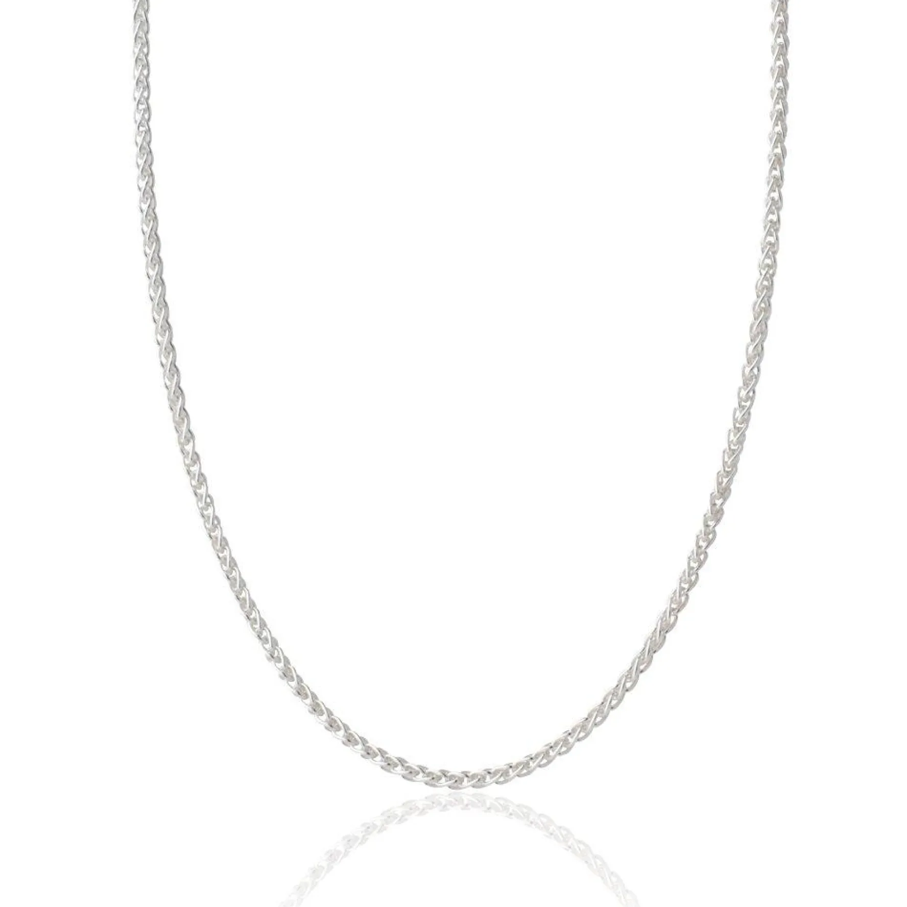 Beaverbrooks Silver Spiga Chain 40cm