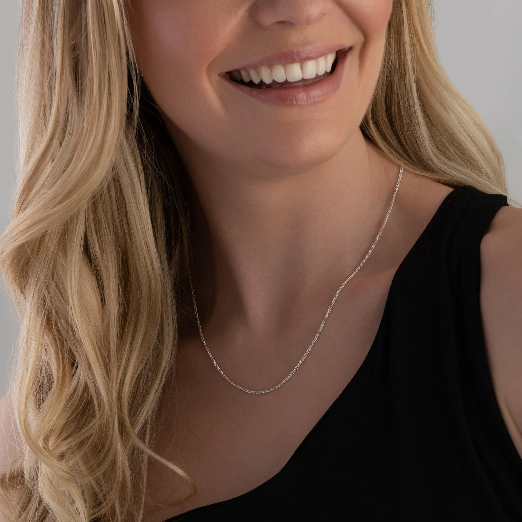 Beaverbrooks Silver Spiga Chain