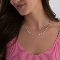 Beaverbrooks Silver Spiga Chain