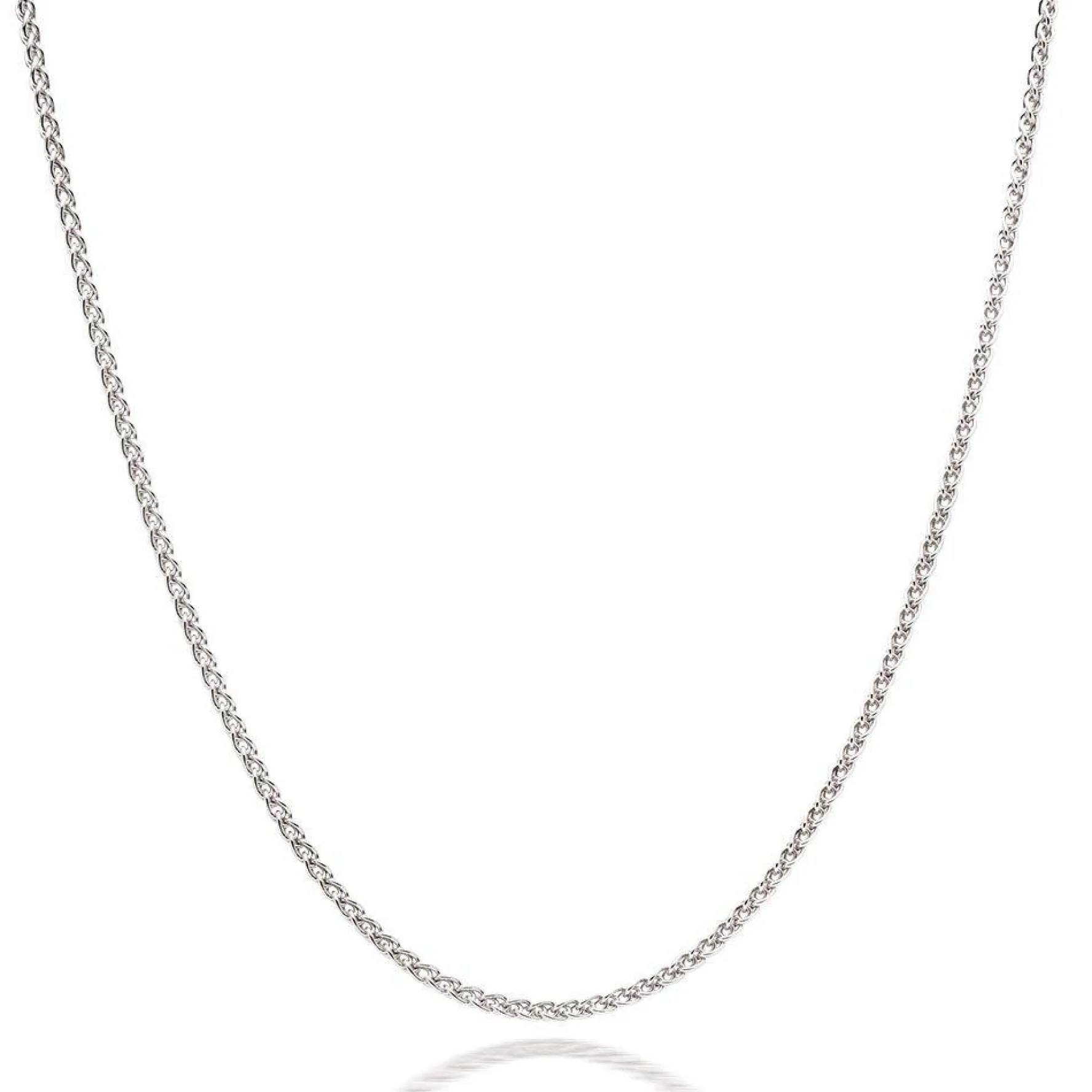 Beaverbrooks Silver Spiga Chain 75cm