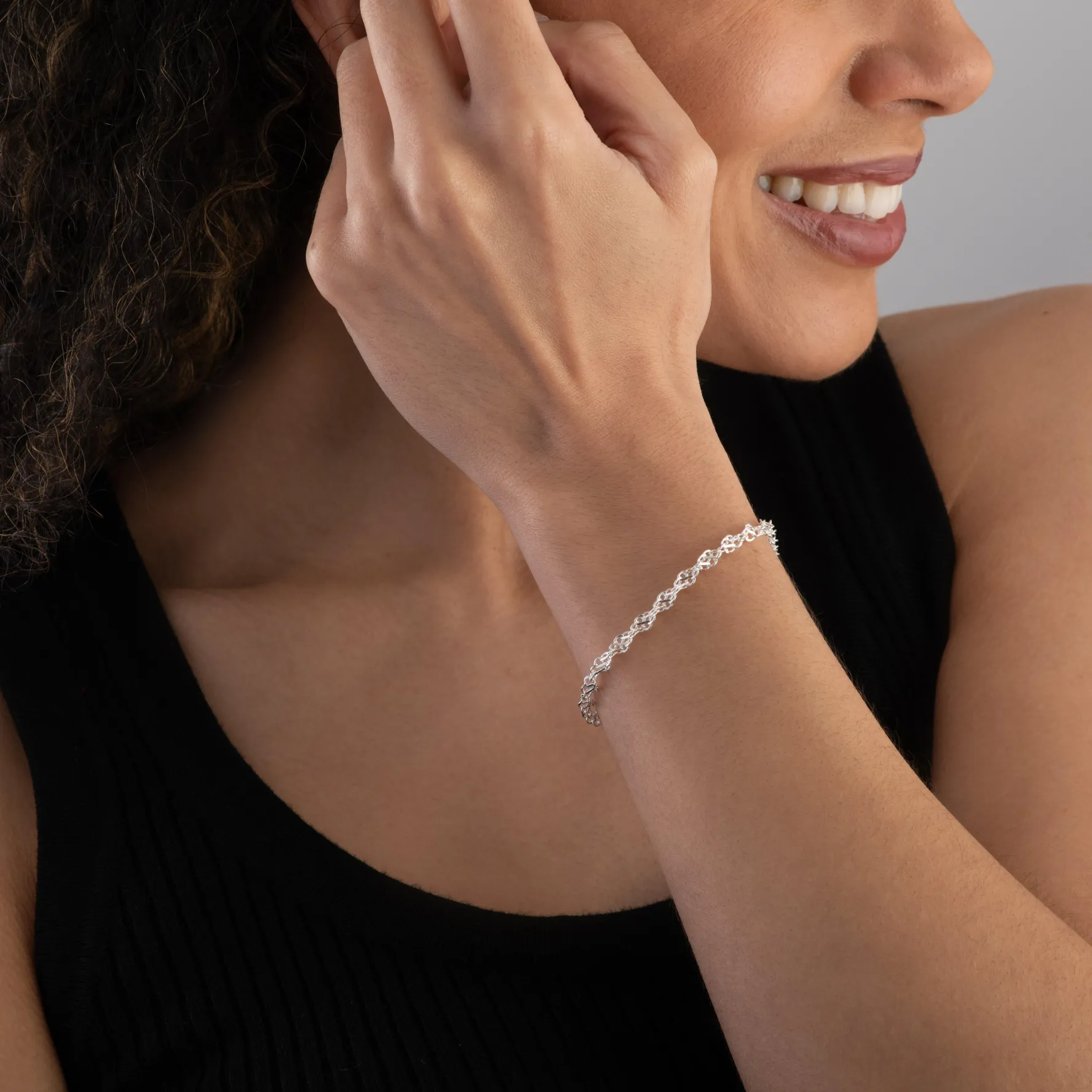 Beaverbrooks Silver Twist Bracelet