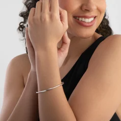Beaverbrooks Silver Twist Bangle