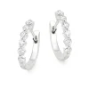Beaverbrooks Starlit 18ct White Gold Diamond Hoop Earrings
