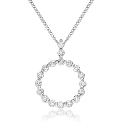Beaverbrooks Starlit 18ct White Gold Diamond Pendant