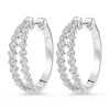 Beaverbrooks Starlit 18ct White Gold Diamond Hoop Earrings