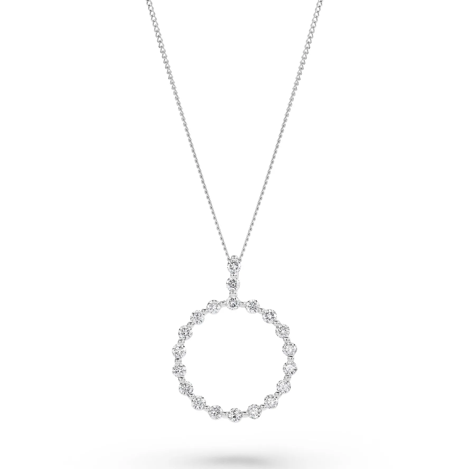 Beaverbrooks Starlit 18ct White Gold Diamond Pendant