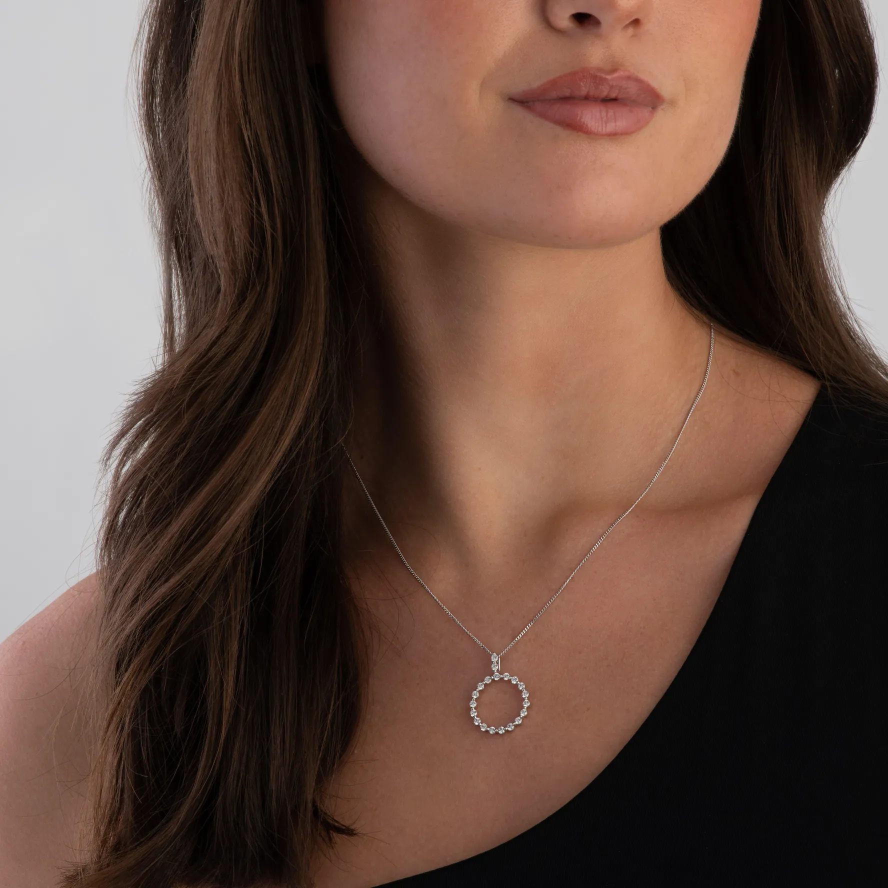 Beaverbrooks Starlit 18ct White Gold Diamond Pendant