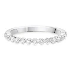 Beaverbrooks Starlit Platinum Diamond Half Eternity Wedding Ring