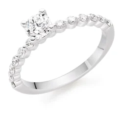 Beaverbrooks Starlit Platinum Diamond Solitaire Ring