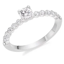 Beaverbrooks Starlit Platinum Diamond Solitaire Ring