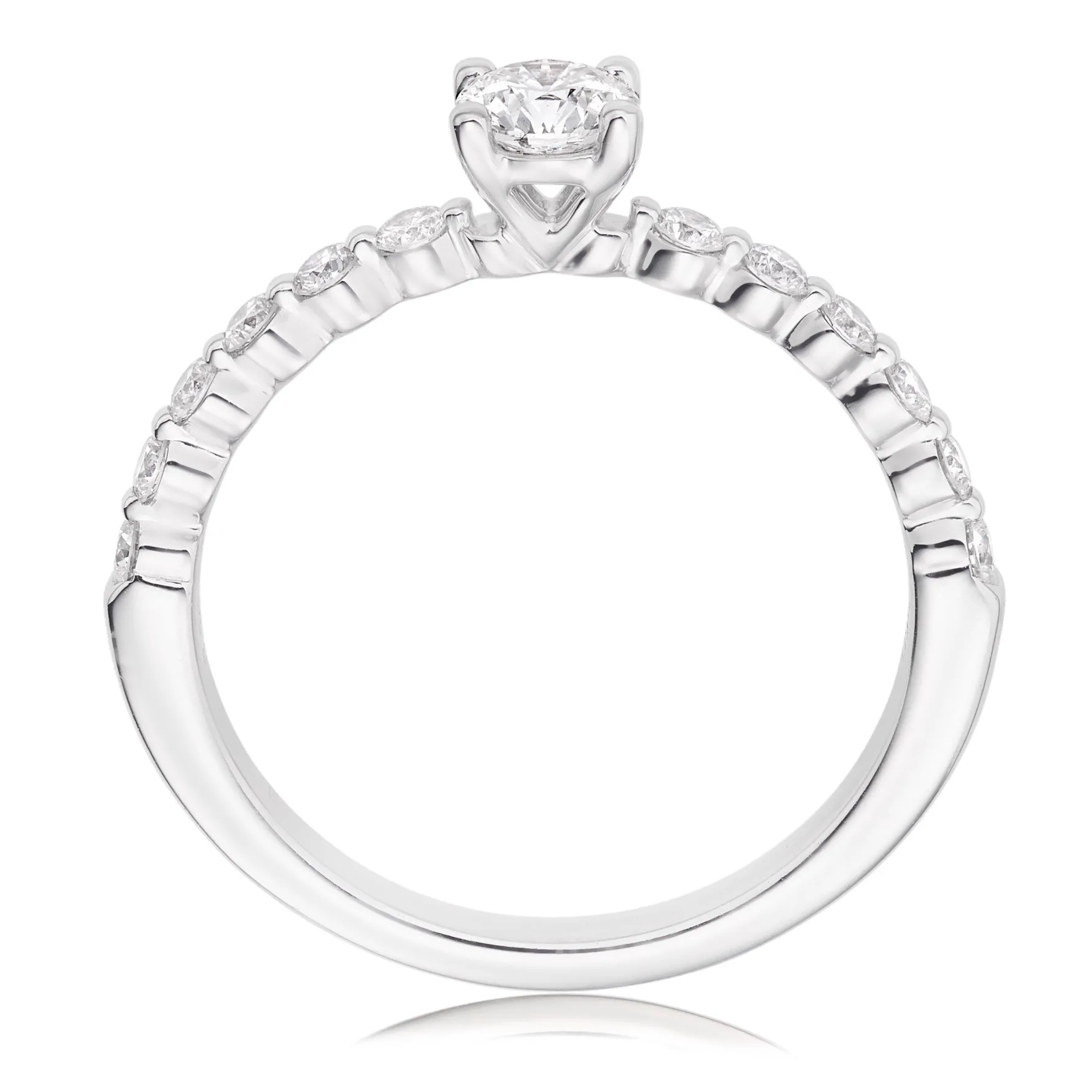 Beaverbrooks Starlit Platinum Diamond Solitaire Ring