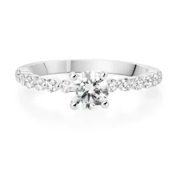Beaverbrooks Starlit Platinum Diamond Solitaire Ring