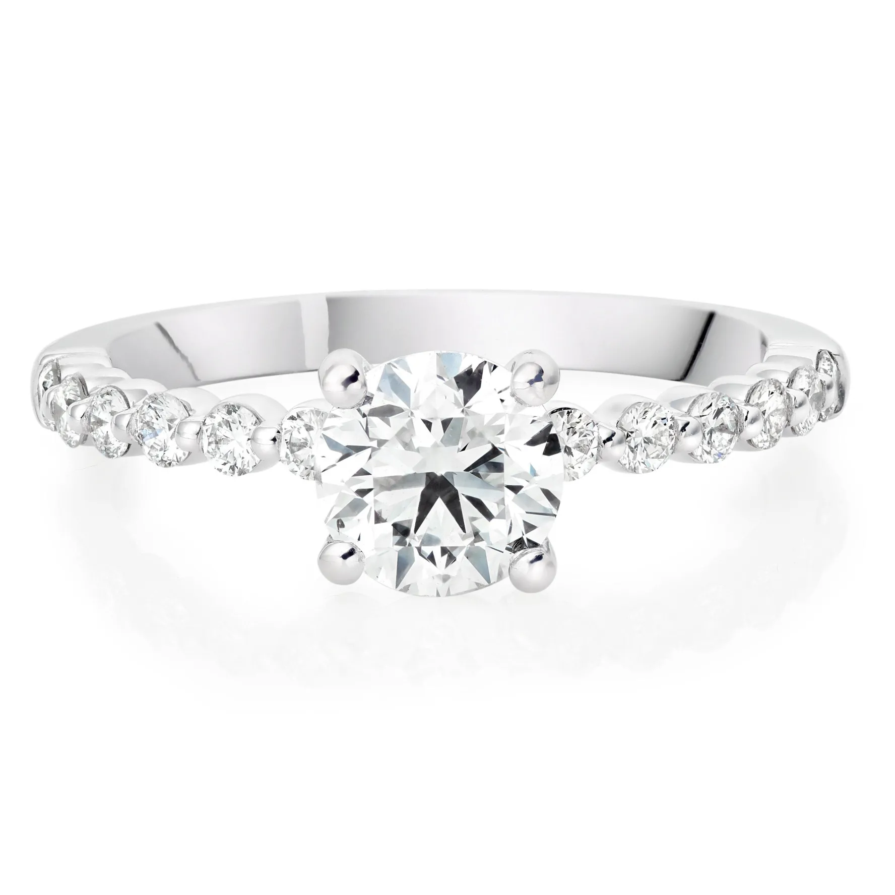 Beaverbrooks Starlit Platinum Diamond Solitaire Ring
