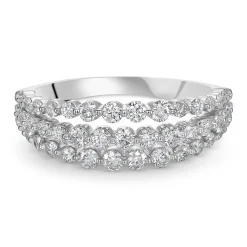 Beaverbrooks Starlit Platinum Diamond Half Eternity Ring