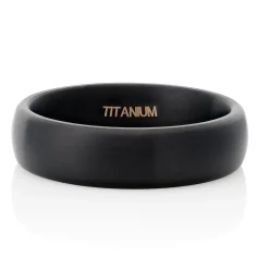 Beaverbrooks Titanium Black Matt Ring