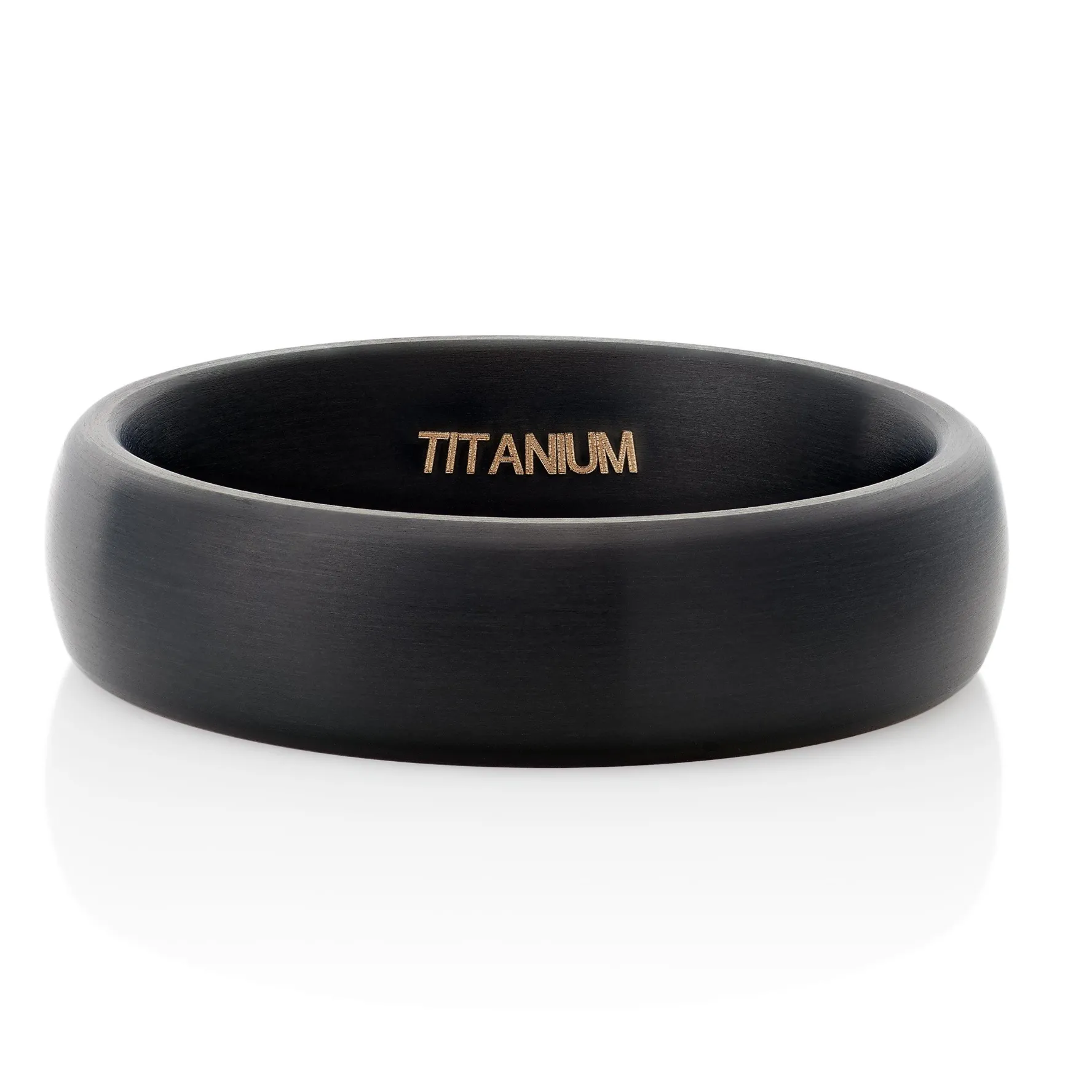 Beaverbrooks Titanium Black Matt Ring