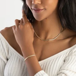 Beaverbrooks Yellow Gold Plated Heart Necklace