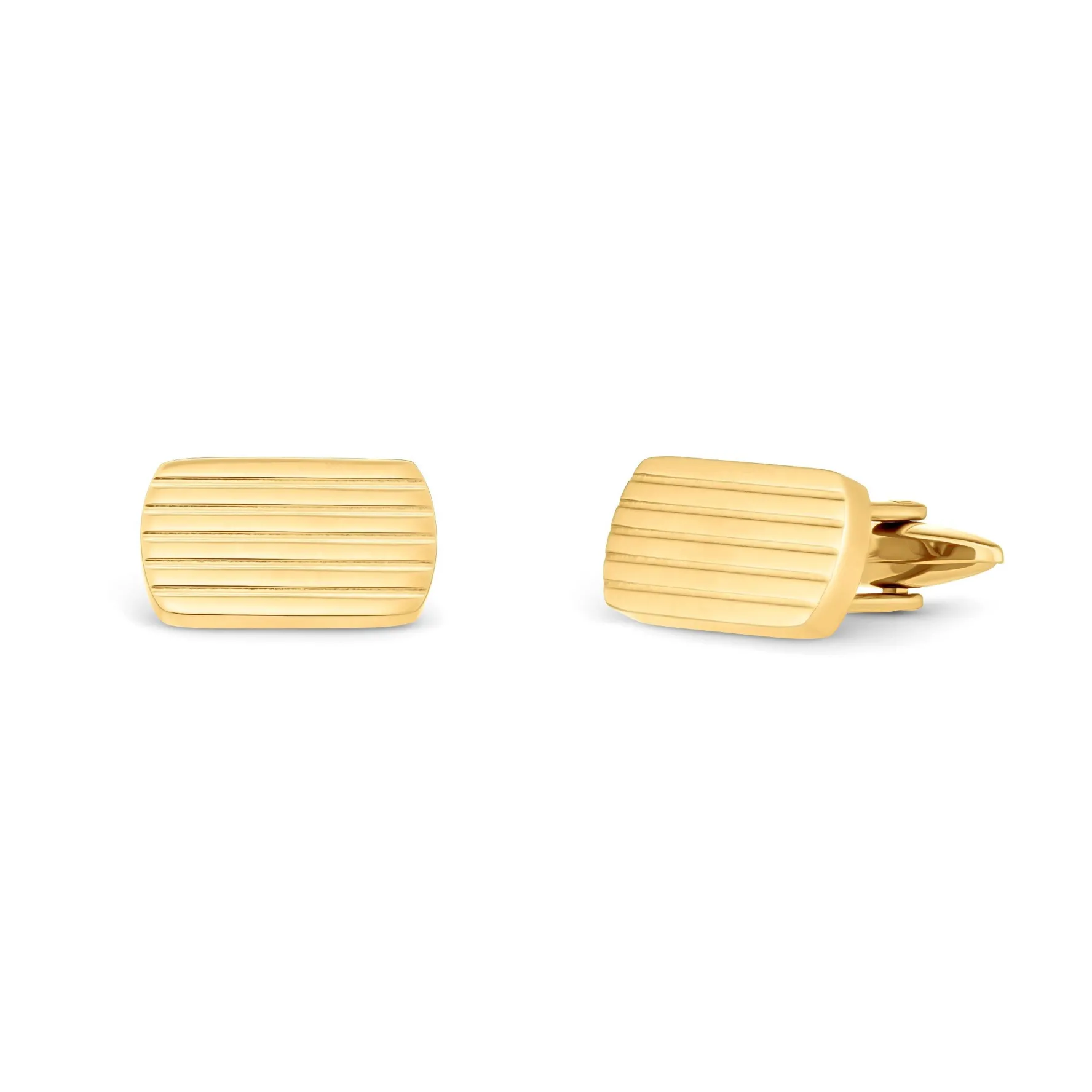 Beaverbrooks Yellow Gold Plated Men’s Cufflinks