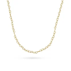 Beaverbrooks Yellow Gold Plated Heart Chain Necklace