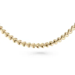 Beaverbrooks Yellow Gold Plated Heart Bracelet