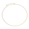 Beaverbrooks Yellow Gold Plated Circle Necklace