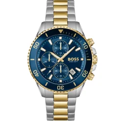 BOSS Admiral 46mm Stainless Steel and Yellow Gold PVD Chronograph Men’s Watch
