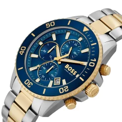 BOSS Admiral 46mm Stainless Steel and Yellow Gold PVD Chronograph Men’s Watch