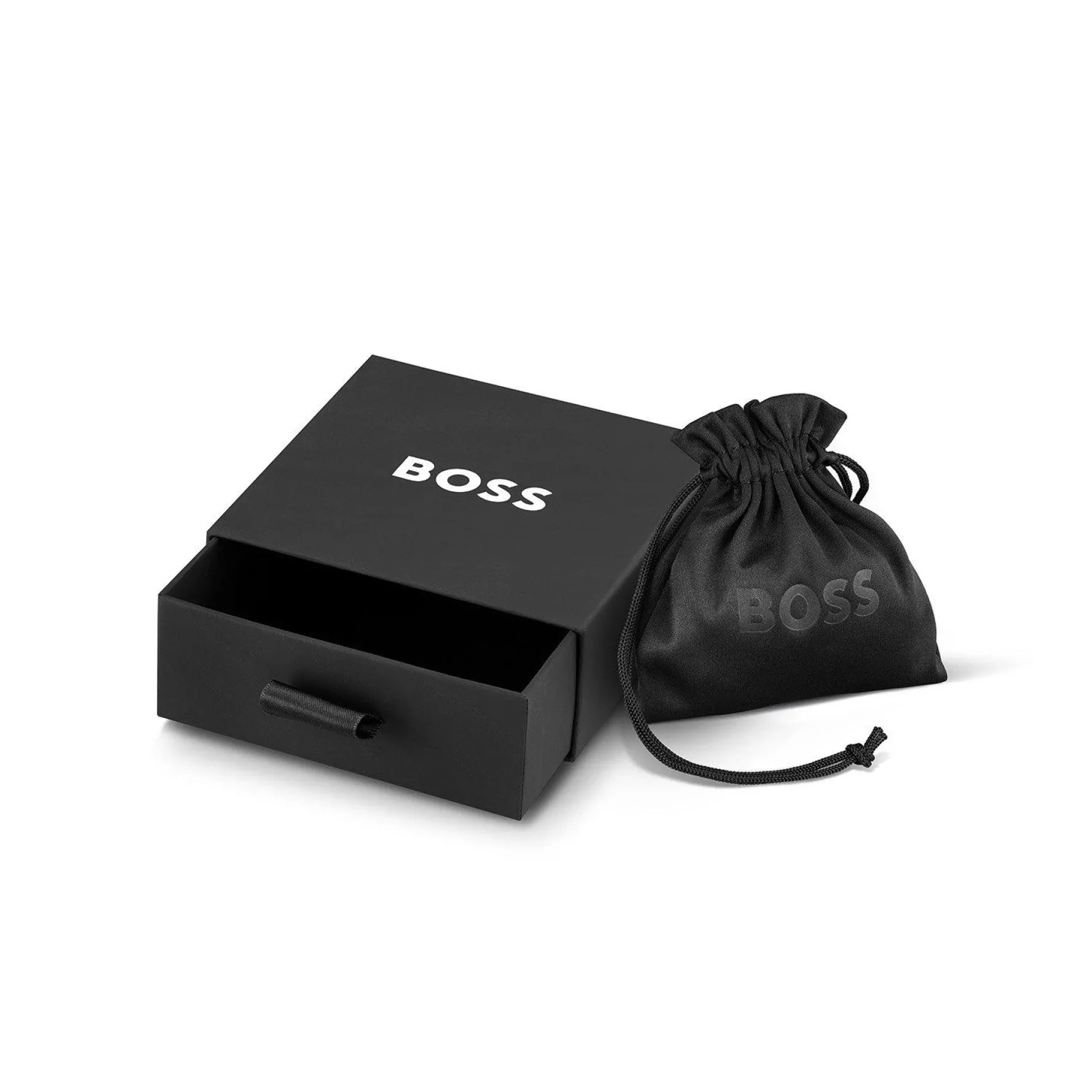BOSS Alen Black Stainless Steel Men’s Bracelet