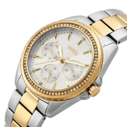 BOSS Atea 38mm Stainless Steel and Yellow Gold Tone Crystal Ladies Watch
