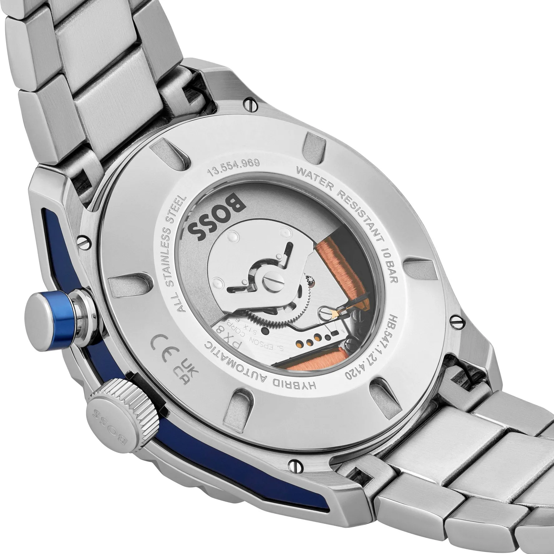 BOSS BOSSMATIC 42mm Stainless Steel Hybrid Automatic Men’s Watch