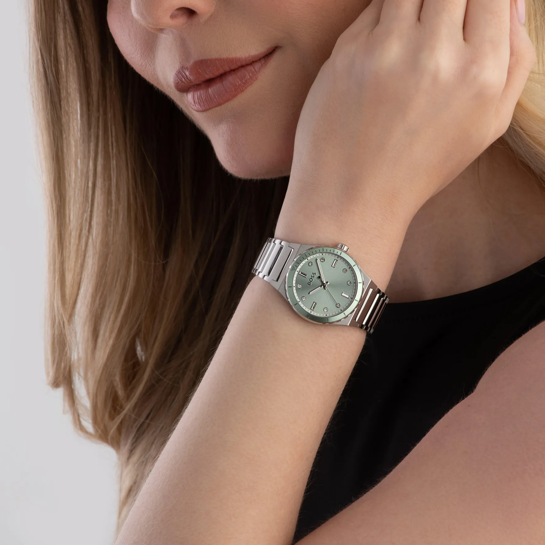 BOSS Candor 32mm Stainless Steel Crystal Ladies Watch