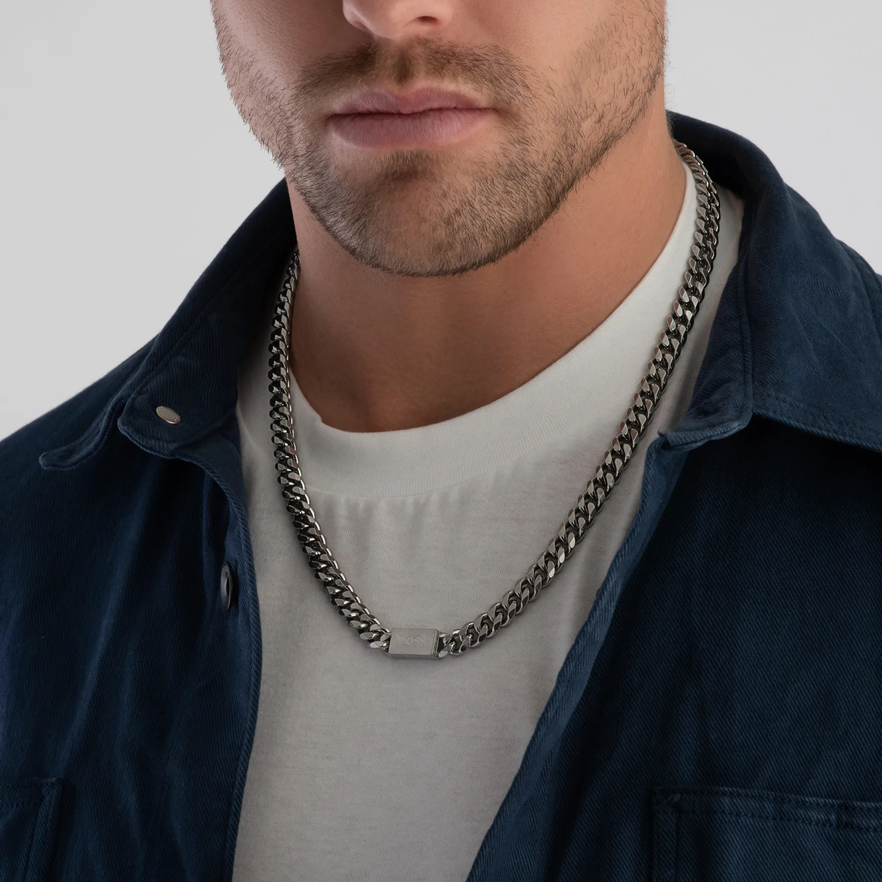 BOSS Chain Link Men's Necklace