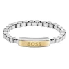 BOSS Devon Stainless Steel and Yellow Gold Plated Bracelet