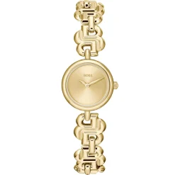 BOSS Double B 23mm Yellow Gold Tone Ladies Watch