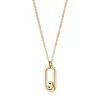 BOSS Double B Yellow Gold Plated Pendant