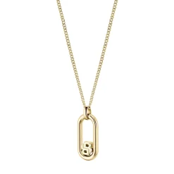 BOSS Double B Yellow Gold Plated Pendant