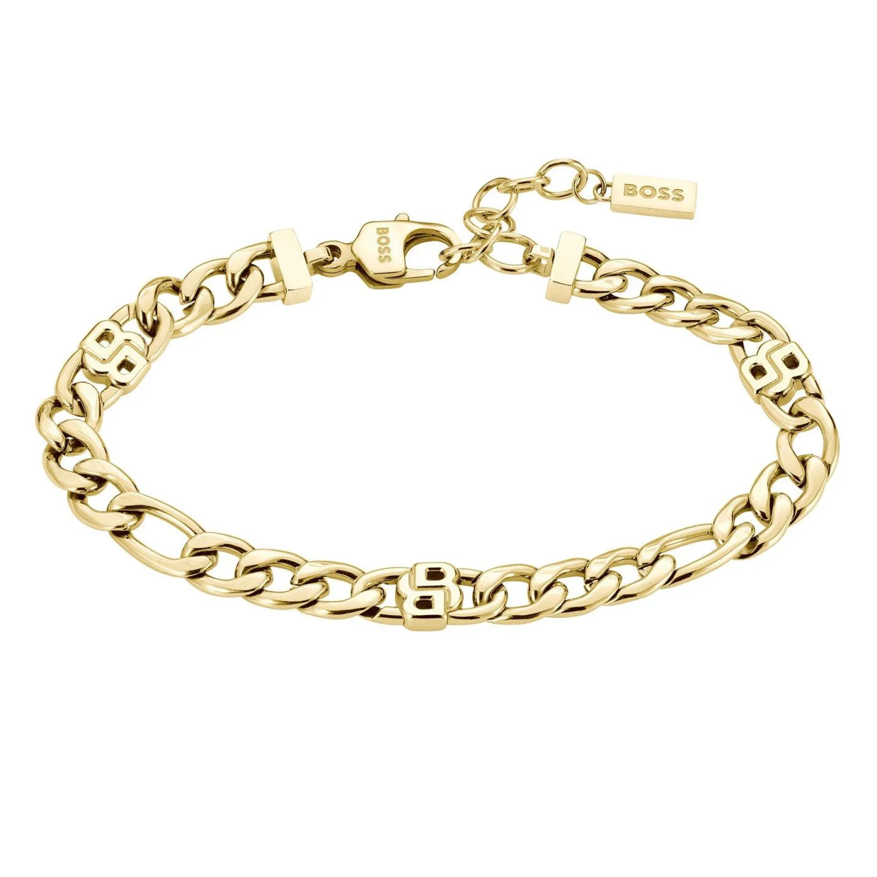 BOSS Double B Yellow Gold Plated Bracelet