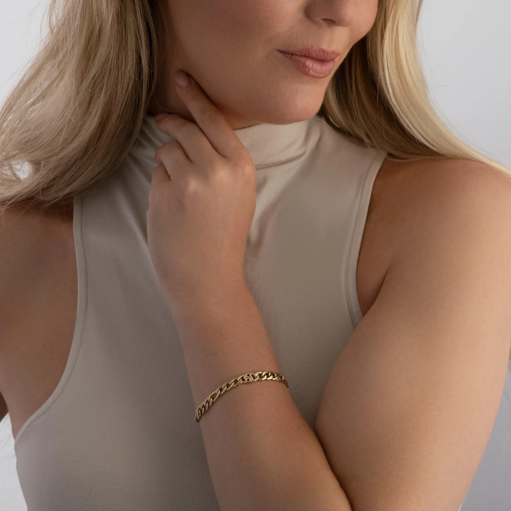 BOSS Double B Yellow Gold Plated Bracelet